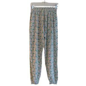 GILLIA HAWAII Floral Print Pull On Pants Festival Summer Boho Bohemian - Size M